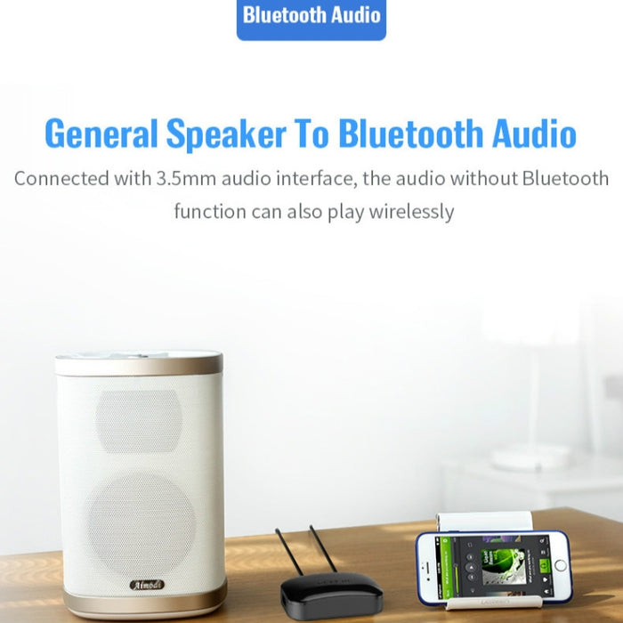 B20 NFC Bluetooth 5.0 Receptor de música Receptor Bluetooth para automóvil, compatible con llamadas manos libres y TF Vard y disco U