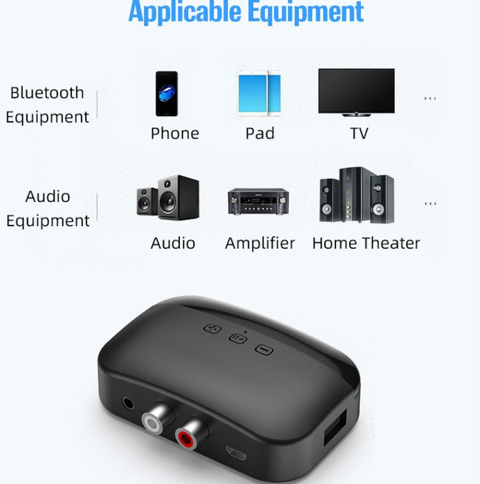 B20 NFC Bluetooth 5.0 Receptor de música Receptor Bluetooth para automóvil, compatible con llamadas manos libres y TF Vard y disco U