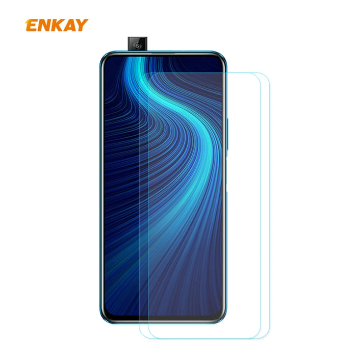 2 PCS ENKAY Hat-Prince 0.26mm 9H 2.5D Película de vidrio templado de borde curvo, For Xiaomi Mi 10 Lite /Redmi 10X 5G, For Redmi 10X 4G / Redmi Note 9, For Redmi Note 9S / Note 9 Pro, For Huawei P40, For Huawei P40 Lite, For Huawei Y5p, For Huawei Y6p ...