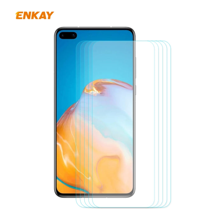 5 PCS ENKAY Hat-Prince 0.26mm 9H 2.5D Película de vidrio templado de borde curvo, For Xiaomi Mi 10 Lite /Redmi 10X 5G, For Redmi 10X 4G / Redmi Note 9, For Redmi Note 9S / Note 9 Pro, For Huawei P40, For Huawei P40 Lite, For Huawei Y5p, For Huawei Y6p ...