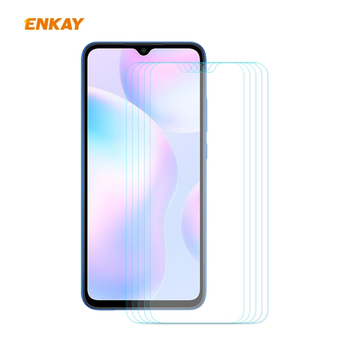 5 PCS ENKAY Hat-Prince 0.26mm 9H 2.5D Película de vidrio templado de borde curvo, For Xiaomi Mi 10 Lite /Redmi 10X 5G, For Redmi 10X 4G / Redmi Note 9, For Redmi Note 9S / Note 9 Pro, For Huawei P40, For Huawei P40 Lite, For Huawei Y5p, For Huawei Y6p ...