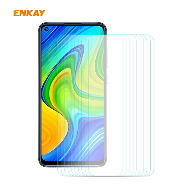 10 PCS ENKAY Hat-Prince 0.26mm 9H 2.5D Película de vidrio templado de borde curvo, For Xiaomi Mi10 Lite / Redmi 10X 5G, For Redmi 10X 4G / Redmi Note 9, For Redmi Note 9S / Note 9 Pro, For Huawei P40, For Huawei P40 Lite, For Huawei Y5p, For Huawei Y6p...