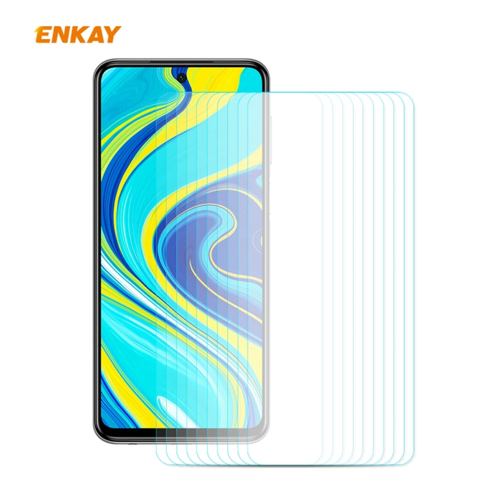 10 PCS ENKAY Hat-Prince 0.26mm 9H 2.5D Película de vidrio templado de borde curvo, For Xiaomi Mi10 Lite / Redmi 10X 5G, For Redmi 10X 4G / Redmi Note 9, For Redmi Note 9S / Note 9 Pro, For Huawei P40, For Huawei P40 Lite, For Huawei Y5p, For Huawei Y6p...