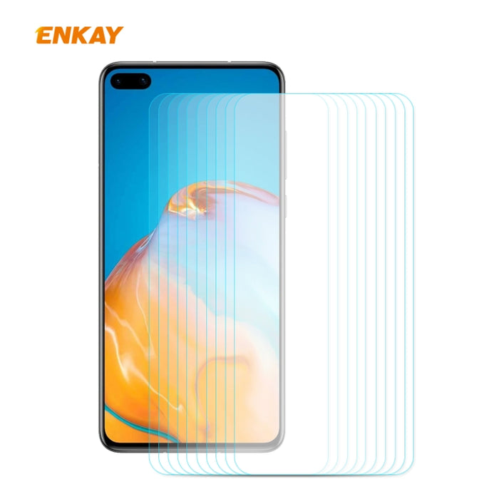 10 PCS ENKAY Hat-Prince 0.26mm 9H 2.5D Película de vidrio templado de borde curvo, For Xiaomi Mi10 Lite / Redmi 10X 5G, For Redmi 10X 4G / Redmi Note 9, For Redmi Note 9S / Note 9 Pro, For Huawei P40, For Huawei P40 Lite, For Huawei Y5p, For Huawei Y6p...