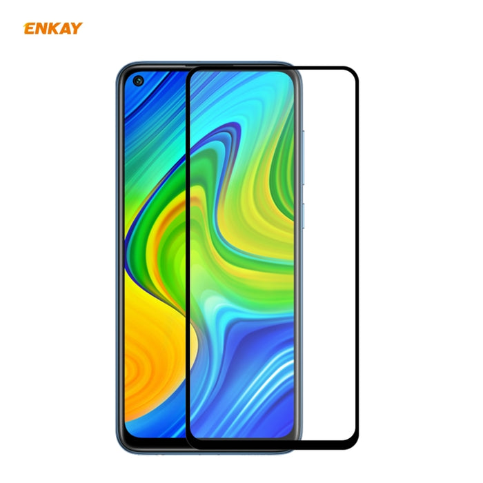 ENKAY Hat-Prince Full Glue 0.26mm 9H 2.5D Película de cobertura total de vidrio templado, For Huawei P40, For Huawei P40 Lite, For Huawei Y5p, For Huawei Y6p, For Huawei Honor X10 5G, For Huawei P40 Lite E, For Redmi 10X 4G / Redmi Note 9              ...
