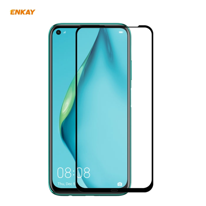 ENKAY Hat-Prince Full Glue 0.26mm 9H 2.5D Película de cobertura total de vidrio templado, For Huawei P40, For Huawei P40 Lite, For Huawei Y5p, For Huawei Y6p, For Huawei Honor X10 5G, For Huawei P40 Lite E, For Redmi 10X 4G / Redmi Note 9              ...