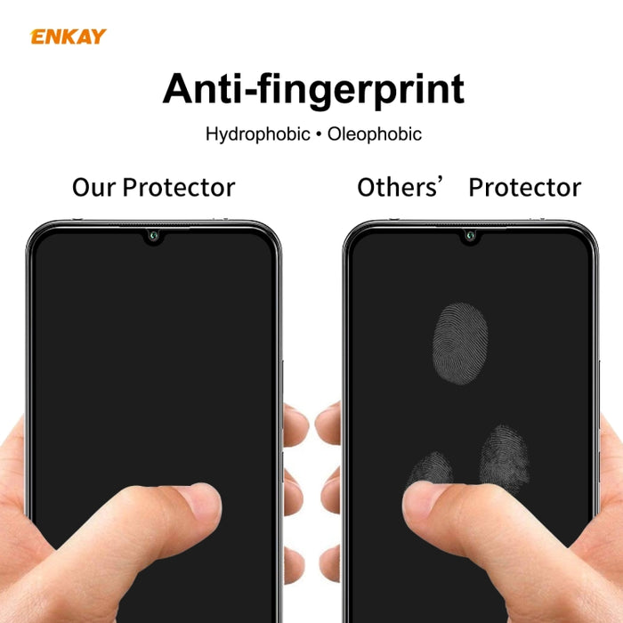 2 PCS ENKAY Hat-Prince Full Glue 0.26mm 9H 2.5D Película de cobertura total de vidrio templado, For Xiaomi Mi 10 Lite /Redmi 10X 5G, For Redmi 10X 4G / Redmi Note 9, For Redmi Note 9S / Note 9 Pro, For Huawei P40, For Huawei P40 Lite, For Huawei Y5p   ...