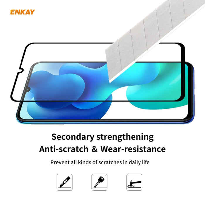 2 PCS ENKAY Hat-Prince Full Glue 0.26mm 9H 2.5D Película de cobertura total de vidrio templado, For Xiaomi Mi 10 Lite /Redmi 10X 5G, For Redmi 10X 4G / Redmi Note 9, For Redmi Note 9S / Note 9 Pro, For Huawei P40, For Huawei P40 Lite, For Huawei Y5p   ...