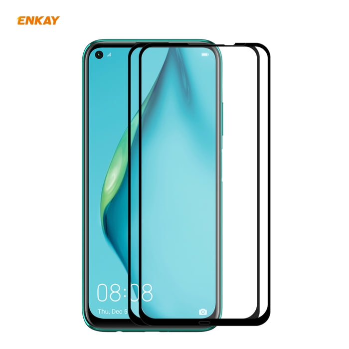 2 PCS ENKAY Hat-Prince Full Glue 0.26mm 9H 2.5D Película de cobertura total de vidrio templado, For Xiaomi Mi 10 Lite /Redmi 10X 5G, For Redmi 10X 4G / Redmi Note 9, For Redmi Note 9S / Note 9 Pro, For Huawei P40, For Huawei P40 Lite, For Huawei Y5p   ...