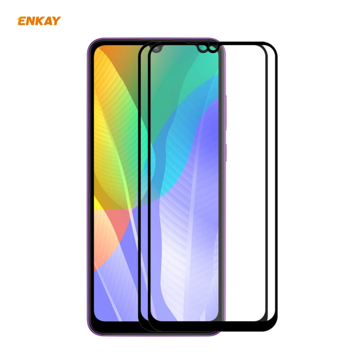 2 PCS ENKAY Hat-Prince Full Glue 0.26mm 9H 2.5D Película de cobertura total de vidrio templado, For Xiaomi Mi 10 Lite /Redmi 10X 5G, For Redmi 10X 4G / Redmi Note 9, For Redmi Note 9S / Note 9 Pro, For Huawei P40, For Huawei P40 Lite, For Huawei Y5p   ...