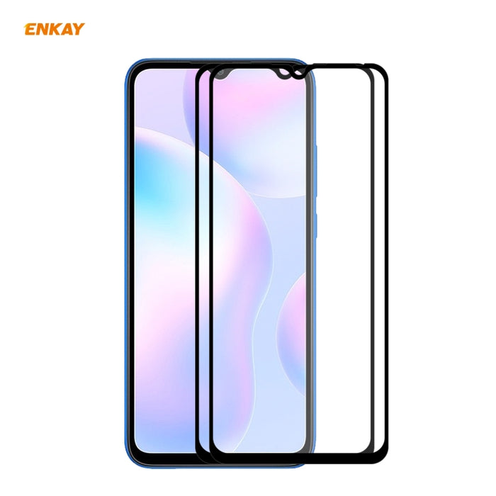 2 PCS ENKAY Hat-Prince Full Glue 0.26mm 9H 2.5D Película de cobertura total de vidrio templado, For Xiaomi Mi 10 Lite /Redmi 10X 5G, For Redmi 10X 4G / Redmi Note 9, For Redmi Note 9S / Note 9 Pro, For Huawei P40, For Huawei P40 Lite, For Huawei Y5p   ...