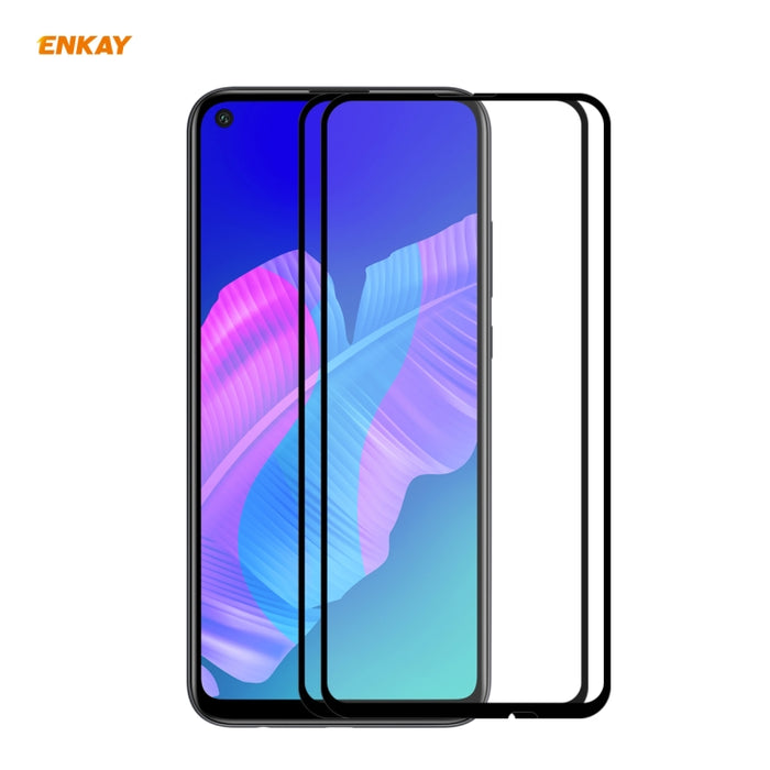 2 PCS ENKAY Hat-Prince Full Glue 0.26mm 9H 2.5D Película de cobertura total de vidrio templado, For Xiaomi Mi 10 Lite /Redmi 10X 5G, For Redmi 10X 4G / Redmi Note 9, For Redmi Note 9S / Note 9 Pro, For Huawei P40, For Huawei P40 Lite, For Huawei Y5p   ...
