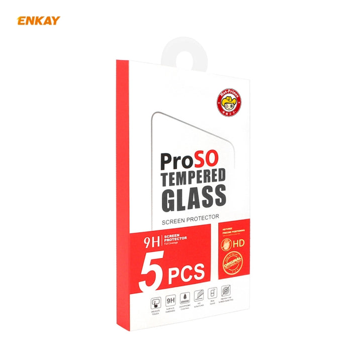 5 PCS ENKAY Hat-Prince Full Glue 0.26mm 9H 2.5D Película de cobertura total de vidrio templado, For Xiaomi Mi 10 Lite /Redmi 10X 5G, For Redmi 10X 4G / Redmi Note 9, For Redmi Note 9S / Note 9 Pro, For Huawei P40, For Huawei P40 Lite, For Huawei Y5p   ...