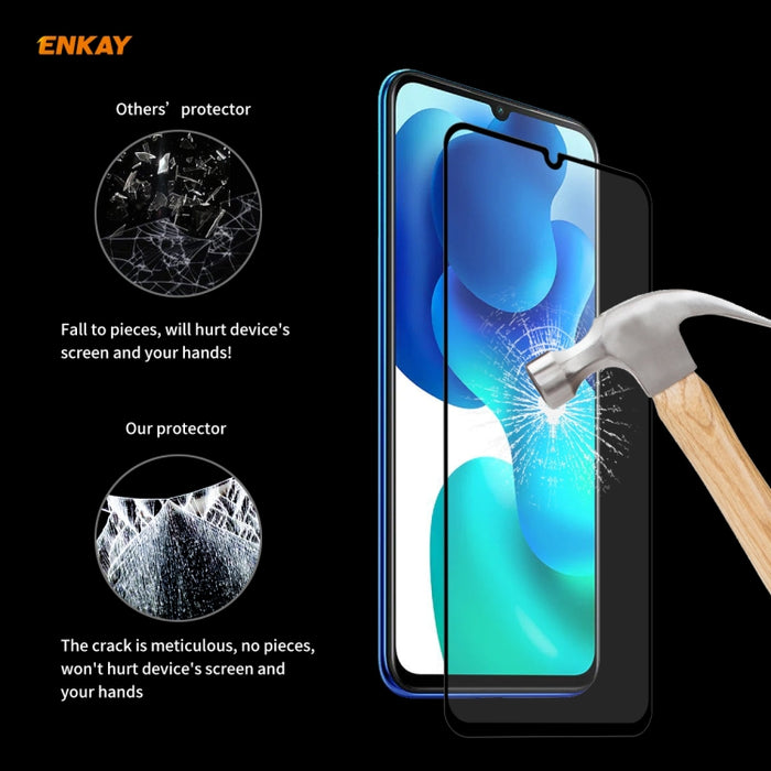 5 PCS ENKAY Hat-Prince Full Glue 0.26mm 9H 2.5D Película de cobertura total de vidrio templado, For Xiaomi Mi 10 Lite /Redmi 10X 5G, For Redmi 10X 4G / Redmi Note 9, For Redmi Note 9S / Note 9 Pro, For Huawei P40, For Huawei P40 Lite, For Huawei Y5p   ...