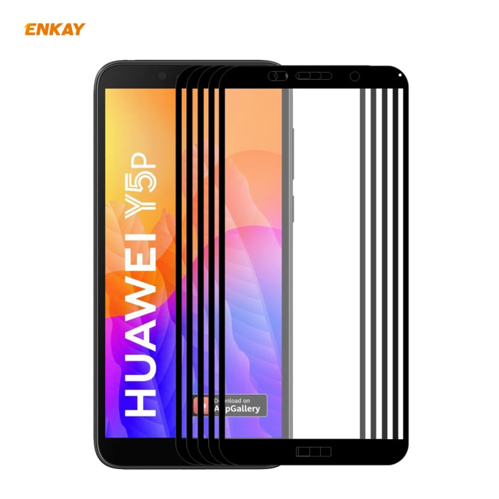 5 PCS ENKAY Hat-Prince Full Glue 0.26mm 9H 2.5D Película de cobertura total de vidrio templado, For Xiaomi Mi 10 Lite /Redmi 10X 5G, For Redmi 10X 4G / Redmi Note 9, For Redmi Note 9S / Note 9 Pro, For Huawei P40, For Huawei P40 Lite, For Huawei Y5p   ...