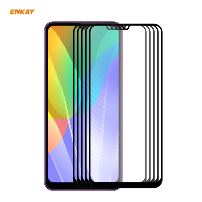 5 PCS ENKAY Hat-Prince Full Glue 0.26mm 9H 2.5D Película de cobertura total de vidrio templado, For Xiaomi Mi 10 Lite /Redmi 10X 5G, For Redmi 10X 4G / Redmi Note 9, For Redmi Note 9S / Note 9 Pro, For Huawei P40, For Huawei P40 Lite, For Huawei Y5p   ...