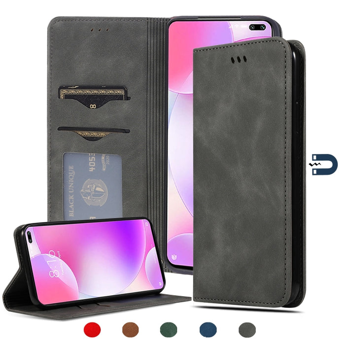 Retro Skin Feel Business Estuche de cuero con tapa horizontal magnética, For Redmi K30 & Poco X2, For Redmi K30 Pro / Poco F2 Pro, For Redmi Note 9 / Redmi 10X 4G, For Redmi Note 9 Pro / Note 9S, For Xiaomi Poco M2 Pro, For Xiaomi Mi CC9 Pro / Note 10