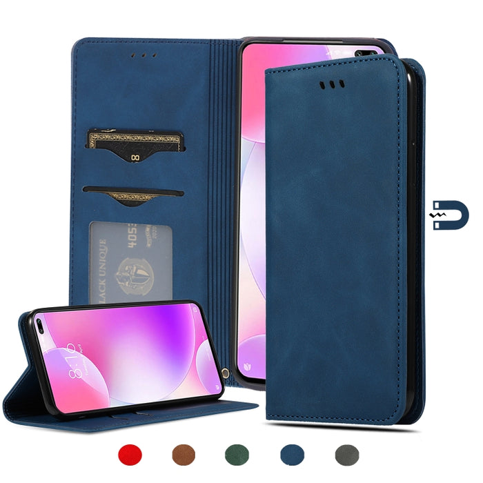 Retro Skin Feel Business Estuche de cuero con tapa horizontal magnética, For Redmi K30 & Poco X2, For Redmi K30 Pro / Poco F2 Pro, For Redmi Note 9 / Redmi 10X 4G, For Redmi Note 9 Pro / Note 9S, For Xiaomi Poco M2 Pro, For Xiaomi Mi CC9 Pro / Note 10
