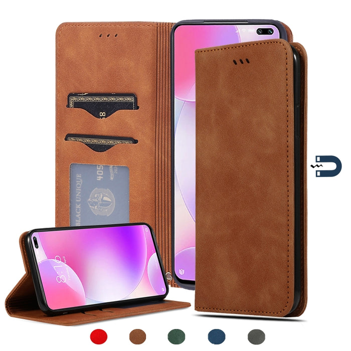 Retro Skin Feel Business Estuche de cuero con tapa horizontal magnética, For Redmi K30 & Poco X2, For Redmi K30 Pro / Poco F2 Pro, For Redmi Note 9 / Redmi 10X 4G, For Redmi Note 9 Pro / Note 9S, For Xiaomi Poco M2 Pro, For Xiaomi Mi CC9 Pro / Note 10