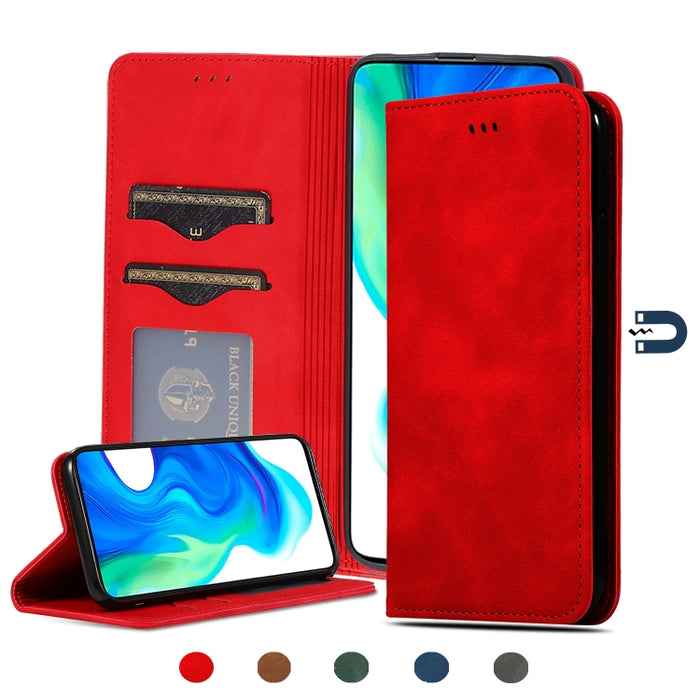 Retro Skin Feel Business Estuche de cuero con tapa horizontal magnética, For Redmi K30 & Poco X2, For Redmi K30 Pro / Poco F2 Pro, For Redmi Note 9 / Redmi 10X 4G, For Redmi Note 9 Pro / Note 9S, For Xiaomi Poco M2 Pro, For Xiaomi Mi CC9 Pro / Note 10