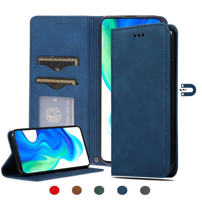 Retro Skin Feel Business Estuche de cuero con tapa horizontal magnética, For Redmi K30 & Poco X2, For Redmi K30 Pro / Poco F2 Pro, For Redmi Note 9 / Redmi 10X 4G, For Redmi Note 9 Pro / Note 9S, For Xiaomi Poco M2 Pro, For Xiaomi Mi CC9 Pro / Note 10