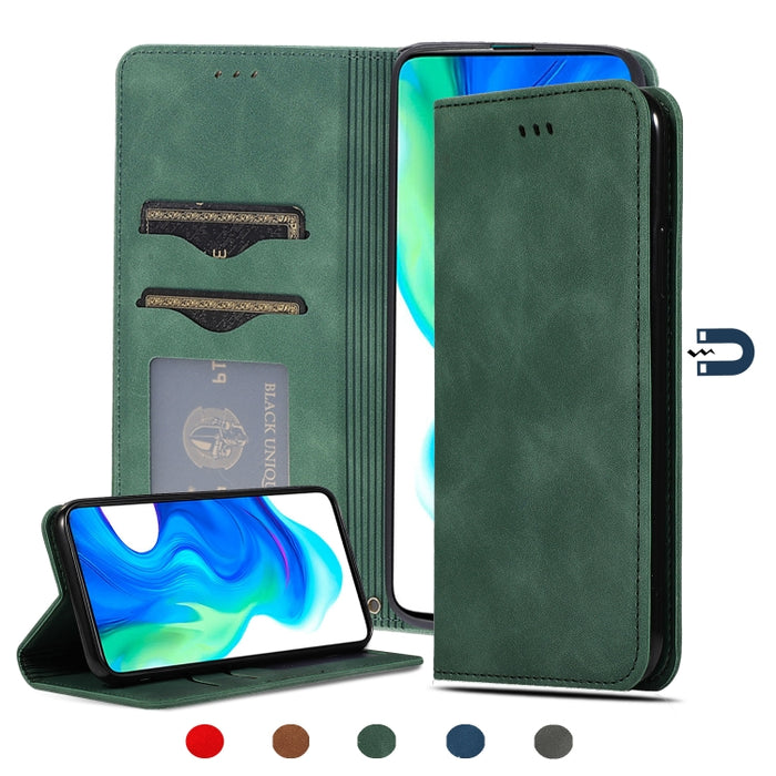 Retro Skin Feel Business Estuche de cuero con tapa horizontal magnética, For Redmi K30 & Poco X2, For Redmi K30 Pro / Poco F2 Pro, For Redmi Note 9 / Redmi 10X 4G, For Redmi Note 9 Pro / Note 9S, For Xiaomi Poco M2 Pro, For Xiaomi Mi CC9 Pro / Note 10