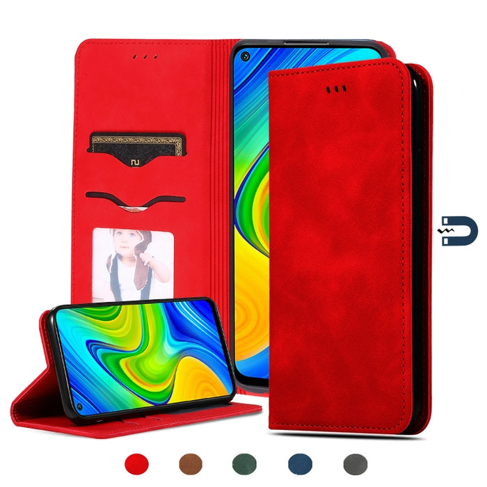 Retro Skin Feel Business Estuche de cuero con tapa horizontal magnética, For Redmi K30 & Poco X2, For Redmi K30 Pro / Poco F2 Pro, For Redmi Note 9 / Redmi 10X 4G, For Redmi Note 9 Pro / Note 9S, For Xiaomi Poco M2 Pro, For Xiaomi Mi CC9 Pro / Note 10