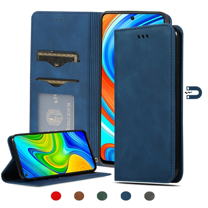 Retro Skin Feel Business Estuche de cuero con tapa horizontal magnética, For Redmi K30 & Poco X2, For Redmi K30 Pro / Poco F2 Pro, For Redmi Note 9 / Redmi 10X 4G, For Redmi Note 9 Pro / Note 9S, For Xiaomi Poco M2 Pro, For Xiaomi Mi CC9 Pro / Note 10
