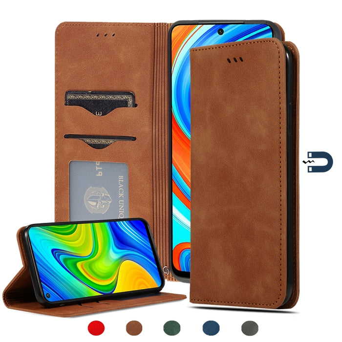 Retro Skin Feel Business Estuche de cuero con tapa horizontal magnética, For Redmi K30 & Poco X2, For Redmi K30 Pro / Poco F2 Pro, For Redmi Note 9 / Redmi 10X 4G, For Redmi Note 9 Pro / Note 9S, For Xiaomi Poco M2 Pro, For Xiaomi Mi CC9 Pro / Note 10