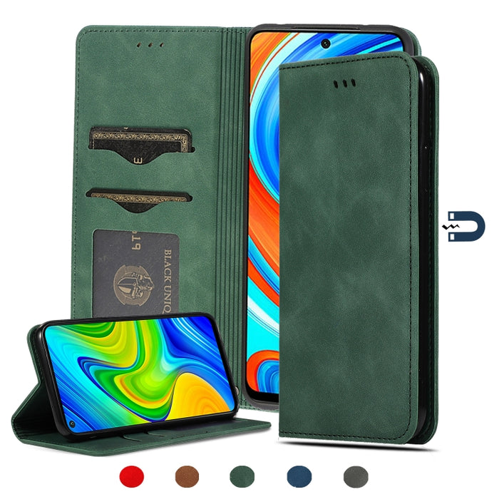 Retro Skin Feel Business Estuche de cuero con tapa horizontal magnética, For Redmi K30 & Poco X2, For Redmi K30 Pro / Poco F2 Pro, For Redmi Note 9 / Redmi 10X 4G, For Redmi Note 9 Pro / Note 9S, For Xiaomi Poco M2 Pro, For Xiaomi Mi CC9 Pro / Note 10