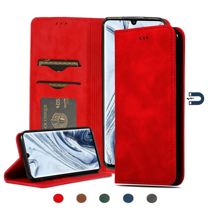 Retro Skin Feel Business Estuche de cuero con tapa horizontal magnética, For Redmi K30 & Poco X2, For Redmi K30 Pro / Poco F2 Pro, For Redmi Note 9 / Redmi 10X 4G, For Redmi Note 9 Pro / Note 9S, For Xiaomi Poco M2 Pro, For Xiaomi Mi CC9 Pro / Note 10