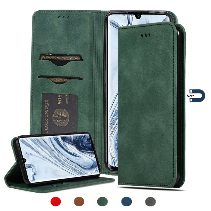 Retro Skin Feel Business Estuche de cuero con tapa horizontal magnética, For Redmi K30 & Poco X2, For Redmi K30 Pro / Poco F2 Pro, For Redmi Note 9 / Redmi 10X 4G, For Redmi Note 9 Pro / Note 9S, For Xiaomi Poco M2 Pro, For Xiaomi Mi CC9 Pro / Note 10