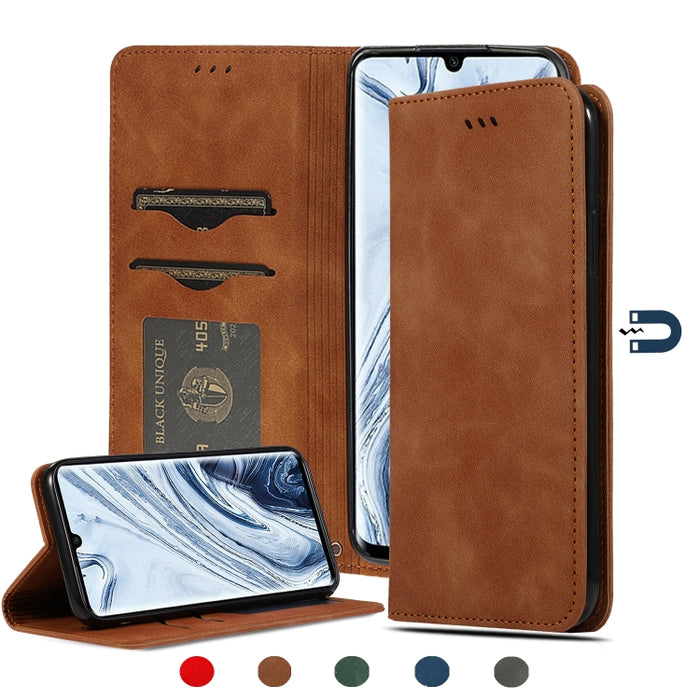 Retro Skin Feel Business Estuche de cuero con tapa horizontal magnética, For Redmi K30 & Poco X2, For Redmi K30 Pro / Poco F2 Pro, For Redmi Note 9 / Redmi 10X 4G, For Redmi Note 9 Pro / Note 9S, For Xiaomi Poco M2 Pro, For Xiaomi Mi CC9 Pro / Note 10