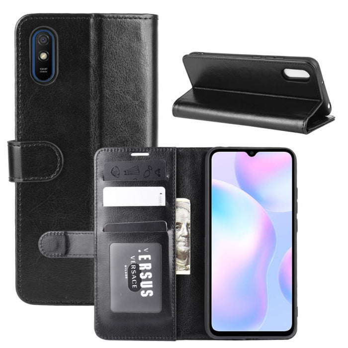 Para Xiaomi Redmi 9A R64 Texture Single Horizontal Flip Funda protectora con soporte y ranuras para tarjetas y billetera y marco de fotos, For Xiaomi Redmi 9A