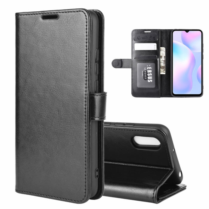 Para Xiaomi Redmi 9A R64 Texture Single Horizontal Flip Funda protectora con soporte y ranuras para tarjetas y billetera y marco de fotos, For Xiaomi Redmi 9A