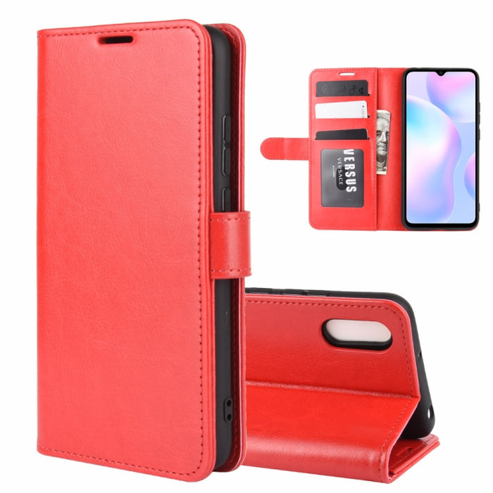 Para Xiaomi Redmi 9A R64 Texture Single Horizontal Flip Funda protectora con soporte y ranuras para tarjetas y billetera y marco de fotos, For Xiaomi Redmi 9A