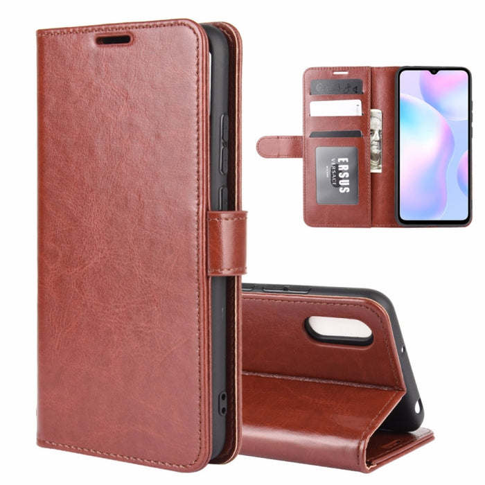 Para Xiaomi Redmi 9A R64 Texture Single Horizontal Flip Funda protectora con soporte y ranuras para tarjetas y billetera y marco de fotos, For Xiaomi Redmi 9A