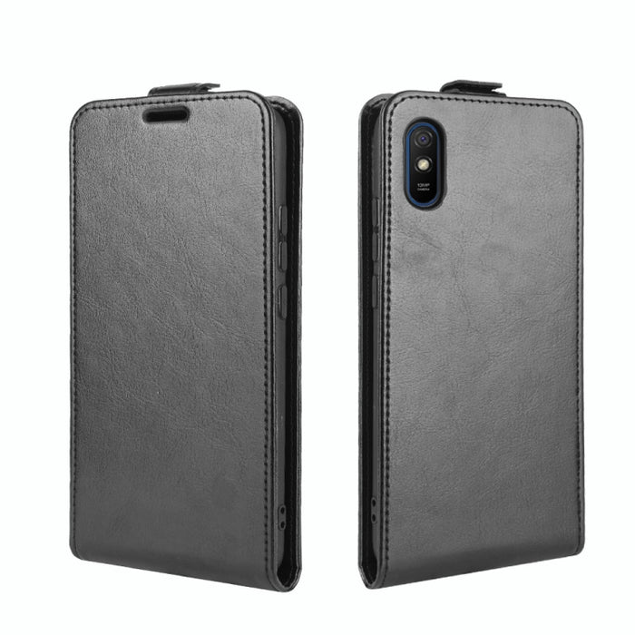 Para Xiaomi Redmi 9A R64 Texture Funda protectora de cuero con tapa vertical única con ranuras para tarjetas y marco de fotos, For Redmi 9A