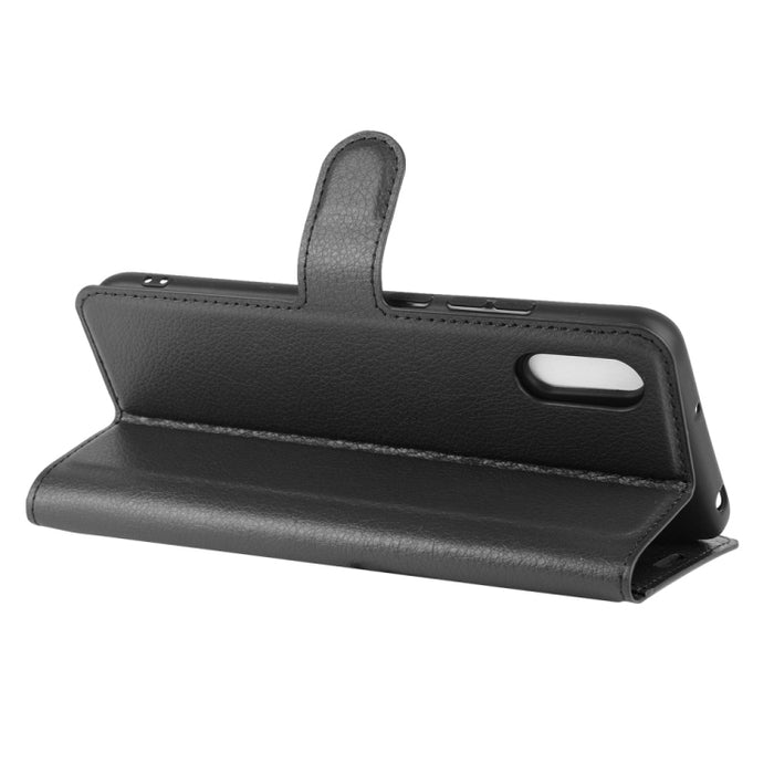 Para Xiaomi Redmi 9A Litchi Texture Funda protectora con tapa horizontal con soporte y ranuras para tarjetas y billetera, For Redmi 9A, For Xiaomi Redmi 9A