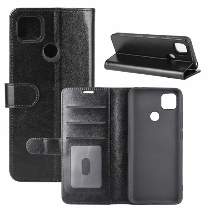 Para Xiaomi Redmi 9C R64 Texture Single Horizontal Flip Funda protectora con soporte y ranuras para tarjetas y billetera y marco de fotos, For Xiaomi Redmi 9C