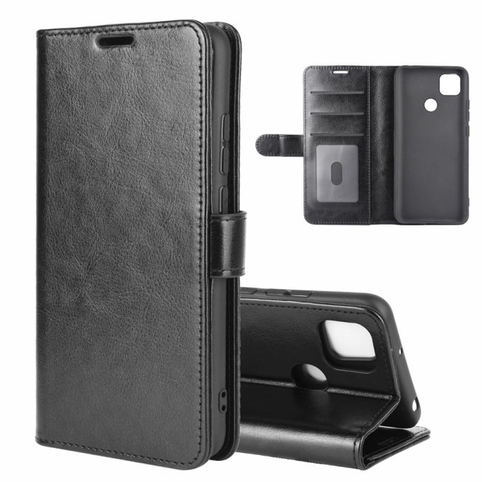 Para Xiaomi Redmi 9C R64 Texture Single Horizontal Flip Funda protectora con soporte y ranuras para tarjetas y billetera y marco de fotos, For Xiaomi Redmi 9C