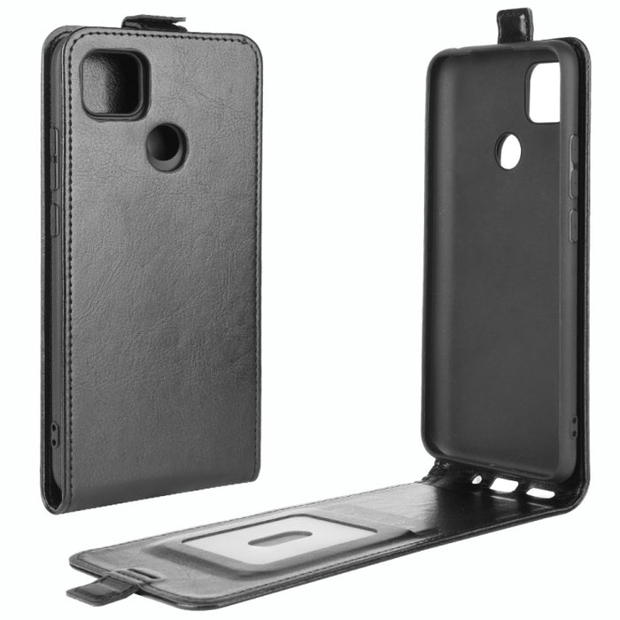 Para Xiaomi Redmi 9C R64 Texture Funda protectora de cuero con tapa vertical única con ranuras para tarjetas y marco de fotos, For Redmi 9C