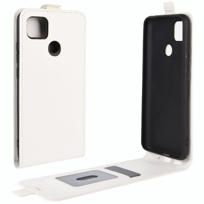 Para Xiaomi Redmi 9C R64 Texture Funda protectora de cuero con tapa vertical única con ranuras para tarjetas y marco de fotos, For Redmi 9C
