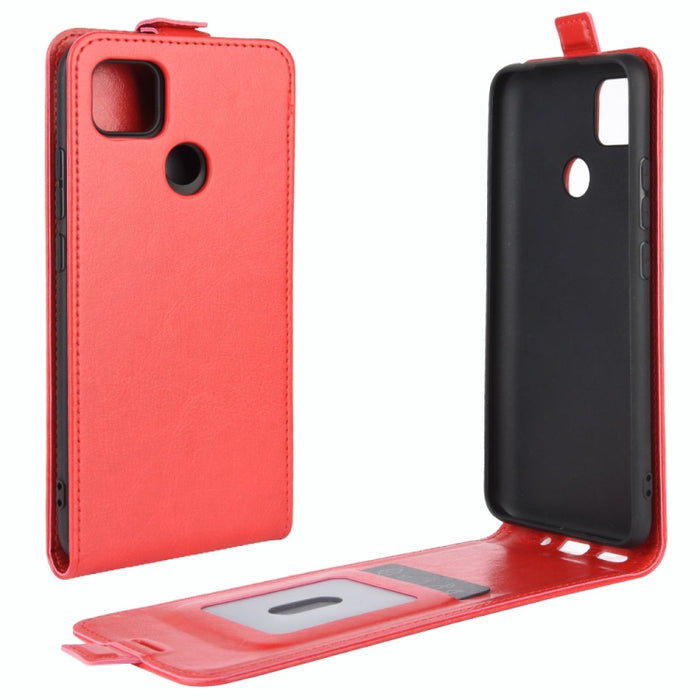 Para Xiaomi Redmi 9C R64 Texture Funda protectora de cuero con tapa vertical única con ranuras para tarjetas y marco de fotos, For Redmi 9C