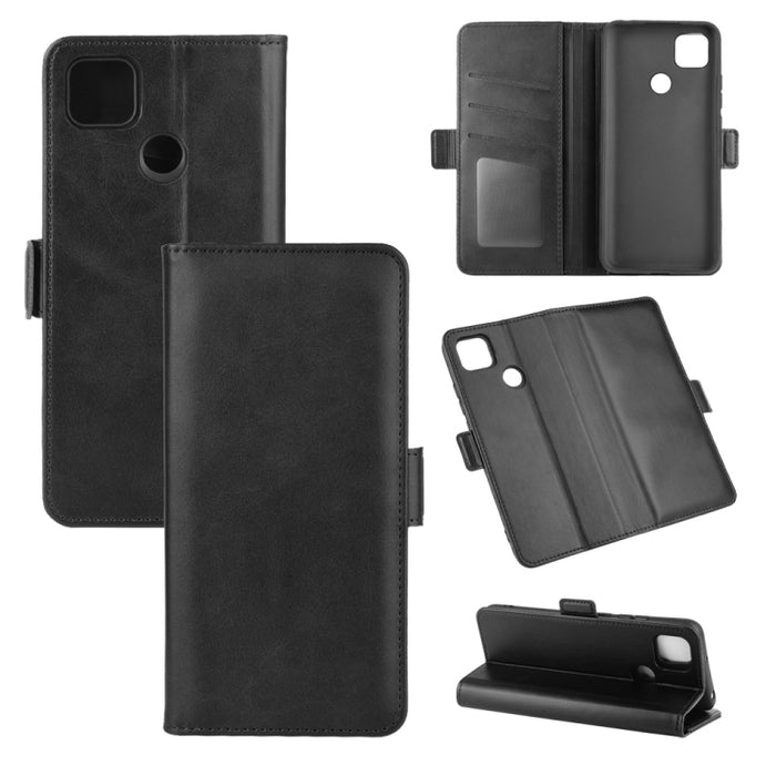 Para Xiaomi Redmi 9C Estuche de cuero con tapa horizontal con hebilla magnética de doble cara con soporte y ranuras para tarjetas y billetera, For Redmi 9C, For Xiaomi Redmi 9C