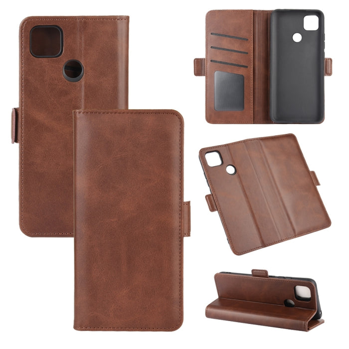 Para Xiaomi Redmi 9C Estuche de cuero con tapa horizontal con hebilla magnética de doble cara con soporte y ranuras para tarjetas y billetera, For Redmi 9C, For Xiaomi Redmi 9C