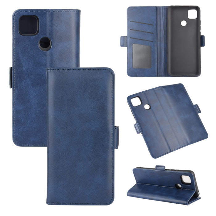 Para Xiaomi Redmi 9C Estuche de cuero con tapa horizontal con hebilla magnética de doble cara con soporte y ranuras para tarjetas y billetera, For Redmi 9C, For Xiaomi Redmi 9C