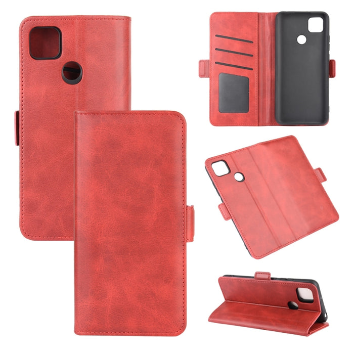 Para Xiaomi Redmi 9C Estuche de cuero con tapa horizontal con hebilla magnética de doble cara con soporte y ranuras para tarjetas y billetera, For Redmi 9C, For Xiaomi Redmi 9C