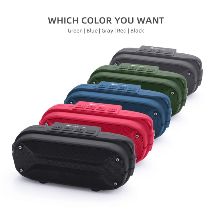NewRixing NR3023 Altavoz Bluetooth inalámbrico estéreo portátil, micrófono incorporado, compatible con tarjeta TF / FM