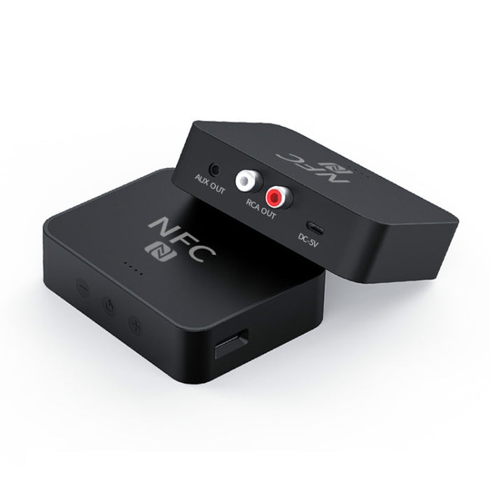 R6 NFC Bluetooth 5.0 Receptor de música de escritorio Receptor Bluetooth, compatible con tarjeta TF